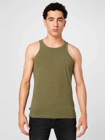 T-Shirt Superdry en vert : devant