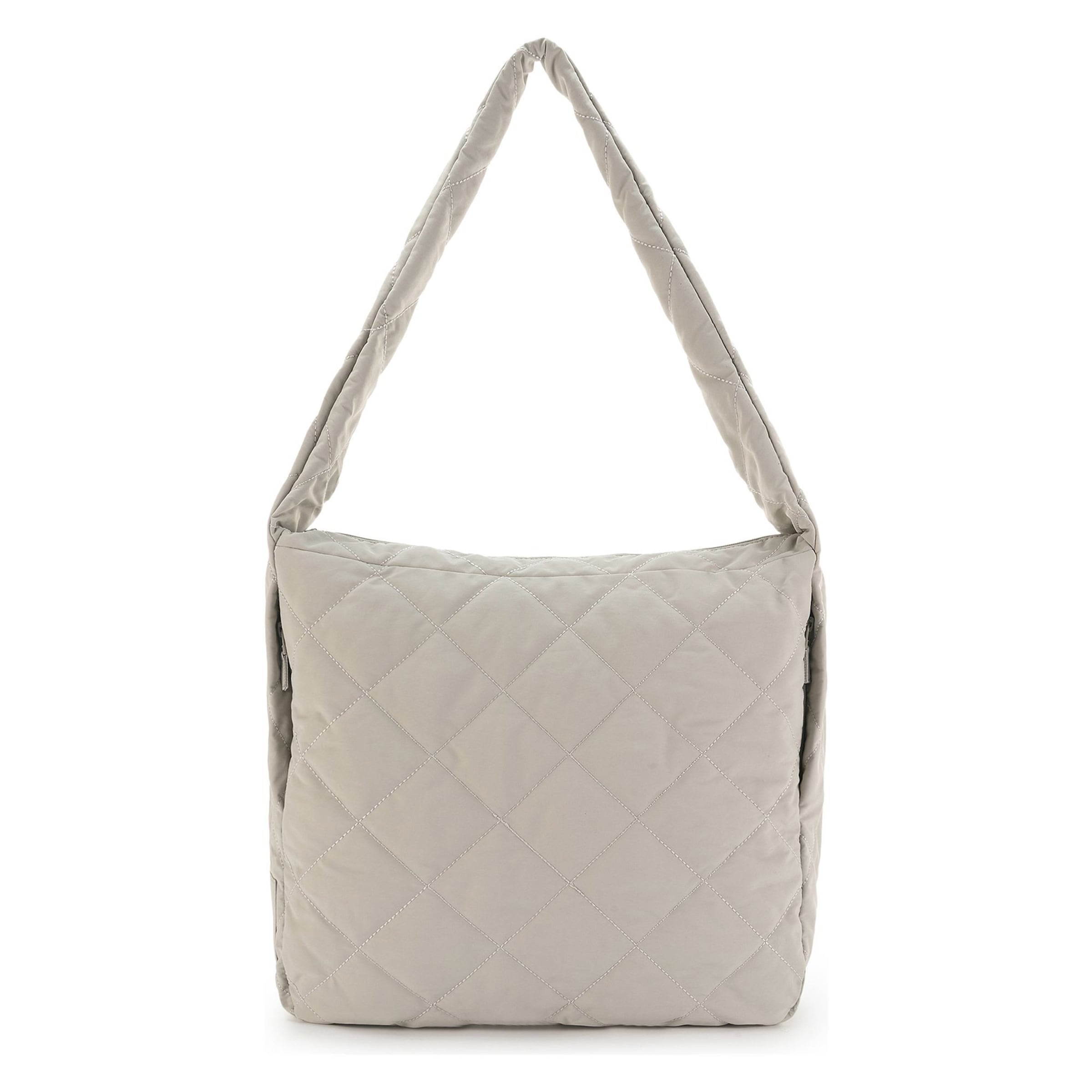 Seidenfelt Schultertasche 'Hetta' in Weiß: Vorderseite