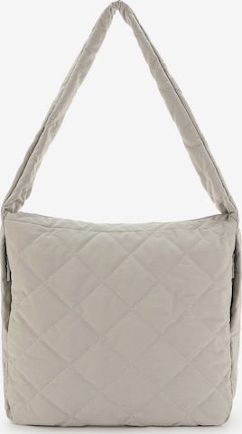 Seidenfelt Schultertasche 'Hetta' in Weiß: Vorderseite