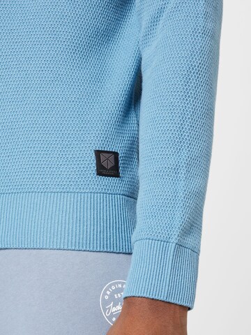 JACK & JONES Sweater 'WESLEY' in Blue