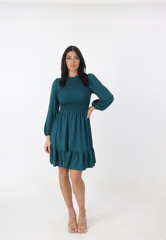 Elara Kleid in Grün: Vorderseite