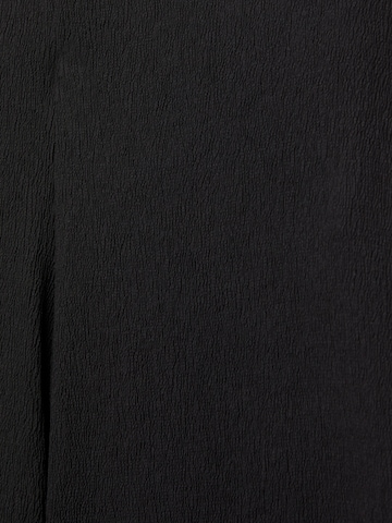 Pull&BearWide Leg/ Široke nogavice Hlače - crna boja