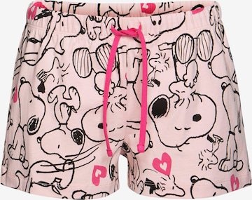 PEANUTS Korte pyjama in Roze