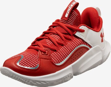 UNDER ARMOUR Athletic Shoes 'Flow FUTR X 3' in Red: front