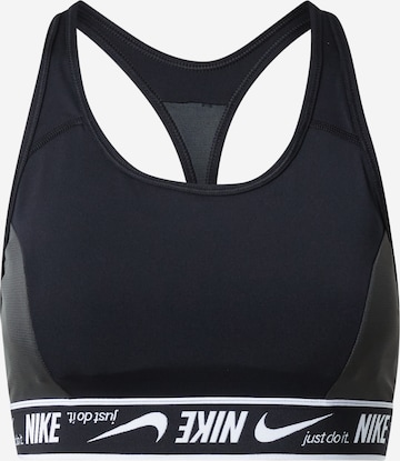 NIKE Bustier Sport-BH in Schwarz: predná strana