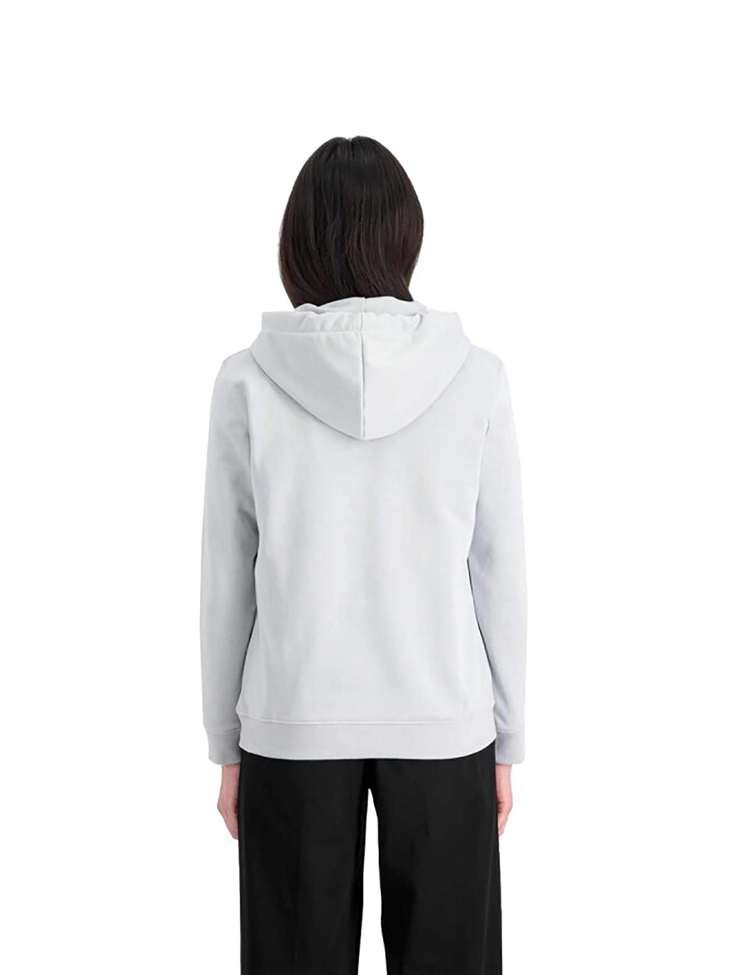 ALPHA INDUSTRIES Sweatshirt 'New Basic Glitter' in Grey