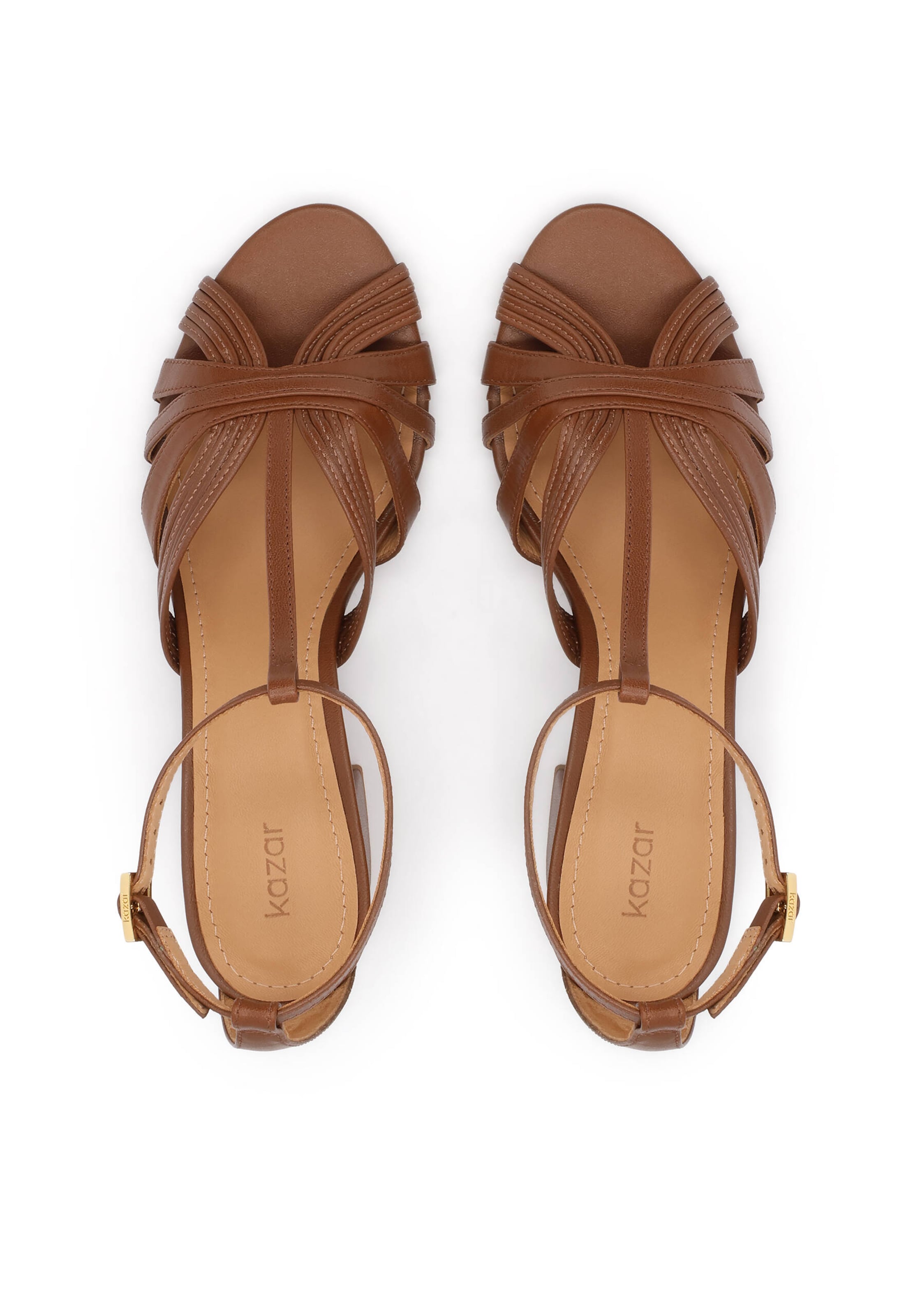 Kazar Σανδάλι με λουράκια σε καφέ