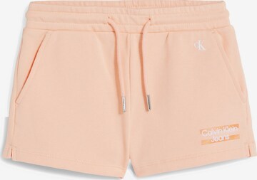 Calvin Klein Jeans Regular Pants 'Hero' in Orange: front