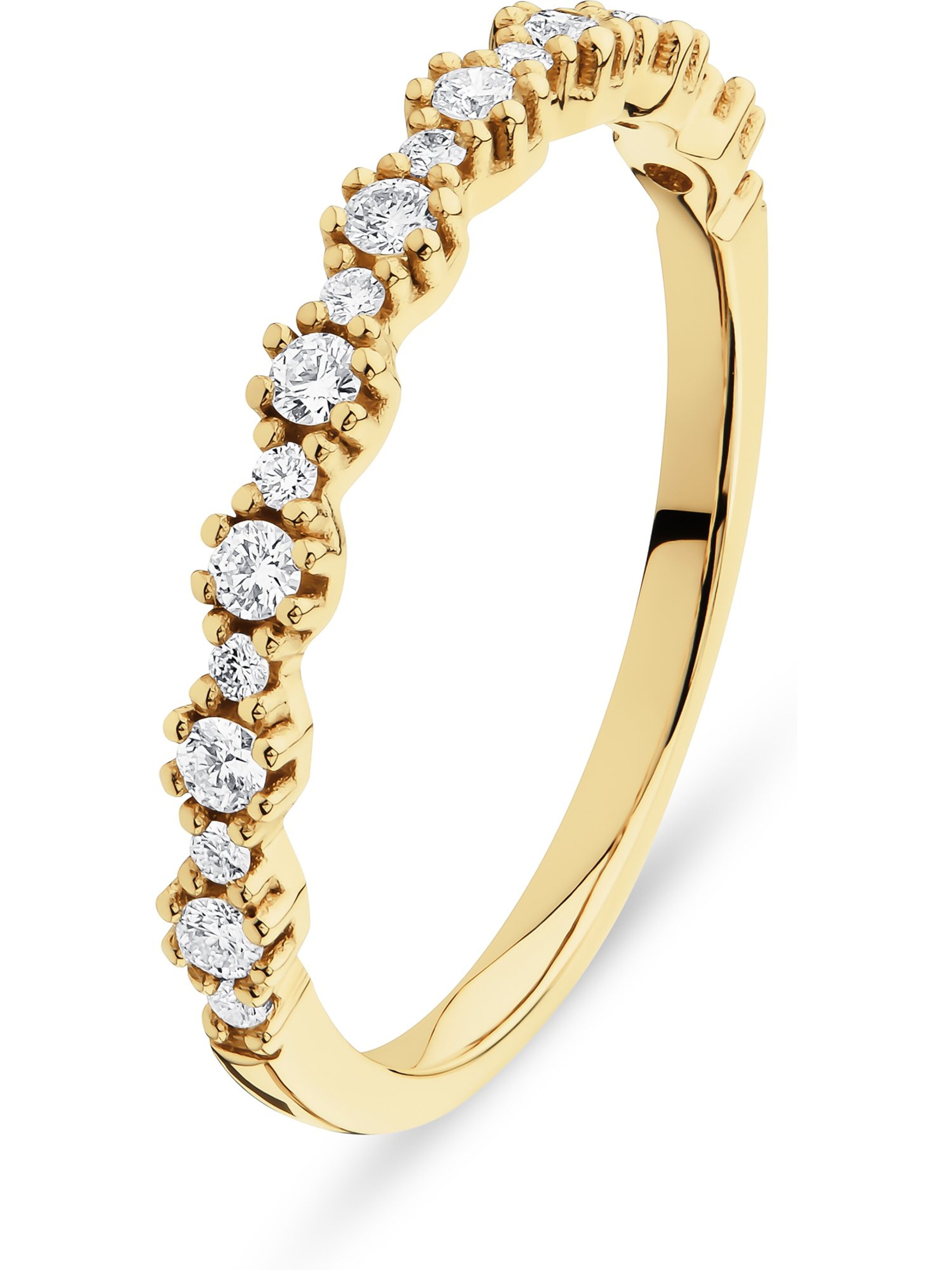 CHRIST Ring in gold / silber, Produktansicht