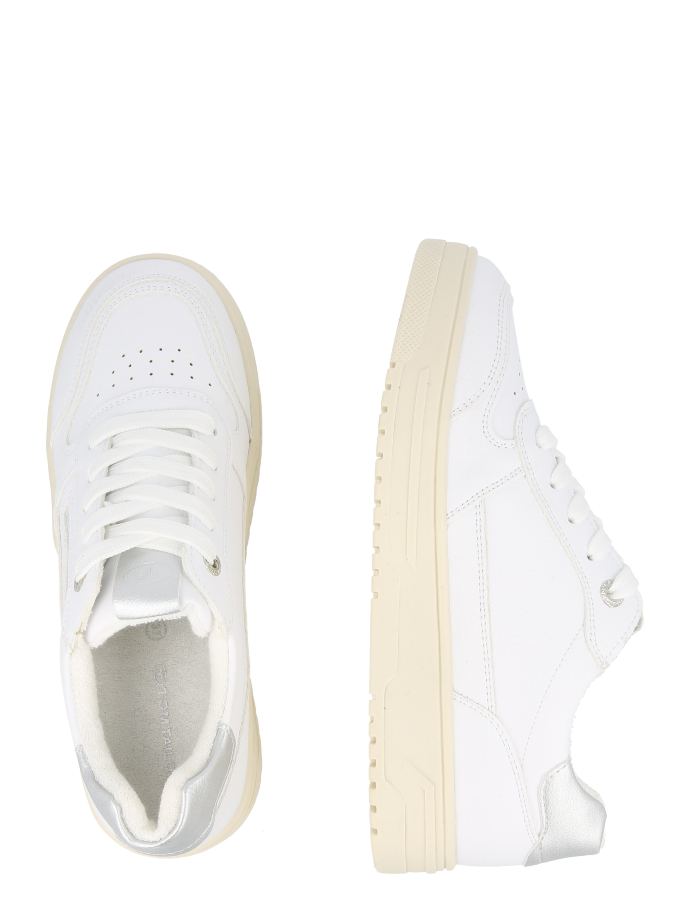 TOM TAILOR Trampki niskie w kolorze biały