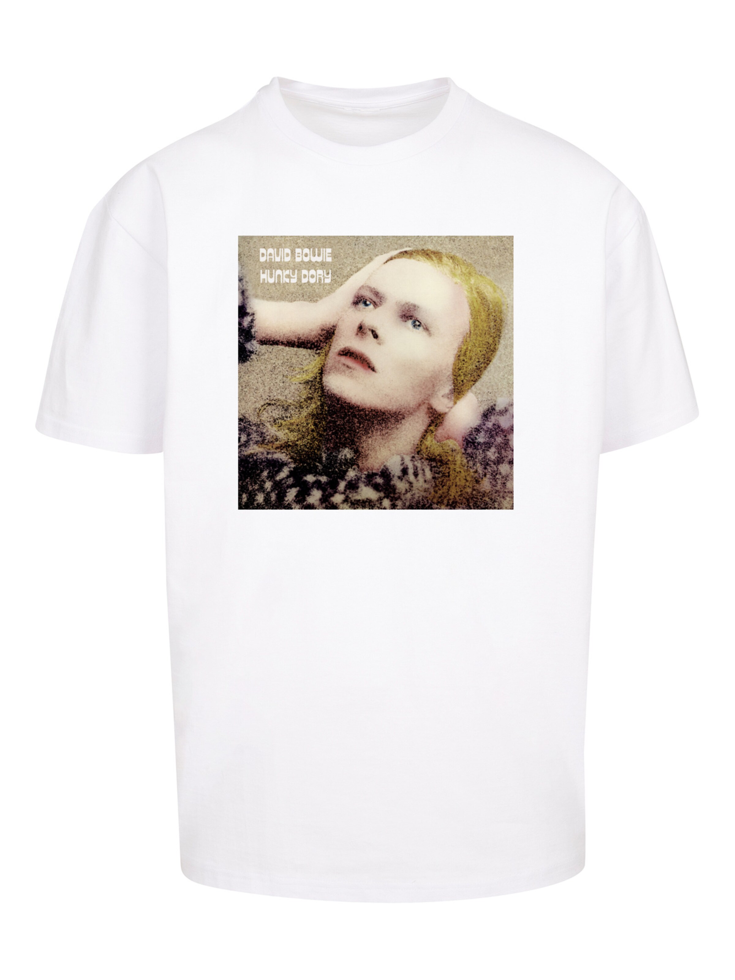 T-Shirt 'David Bowie Rock Music Band Hunky Dory Album Cover' F4NT4STIC en blanc : devant