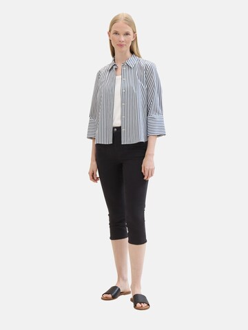 TOM TAILOR Regular Jeans 'Kate Capri' in Black