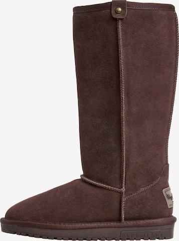 Pepe Jeans Snowboots 'Diss Heritage' in Braun: Vorderseite