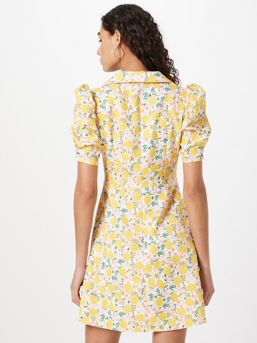 Trendyol - Vestido camisero en amarillo