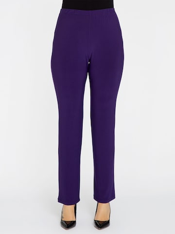 Skinny Leggings ' Dolce ' Yoek en violet : devant