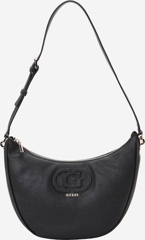 GUESS Olkalaukku 'CALEBRA HOBO SHOULDER BAG' värissä musta: etupuoli