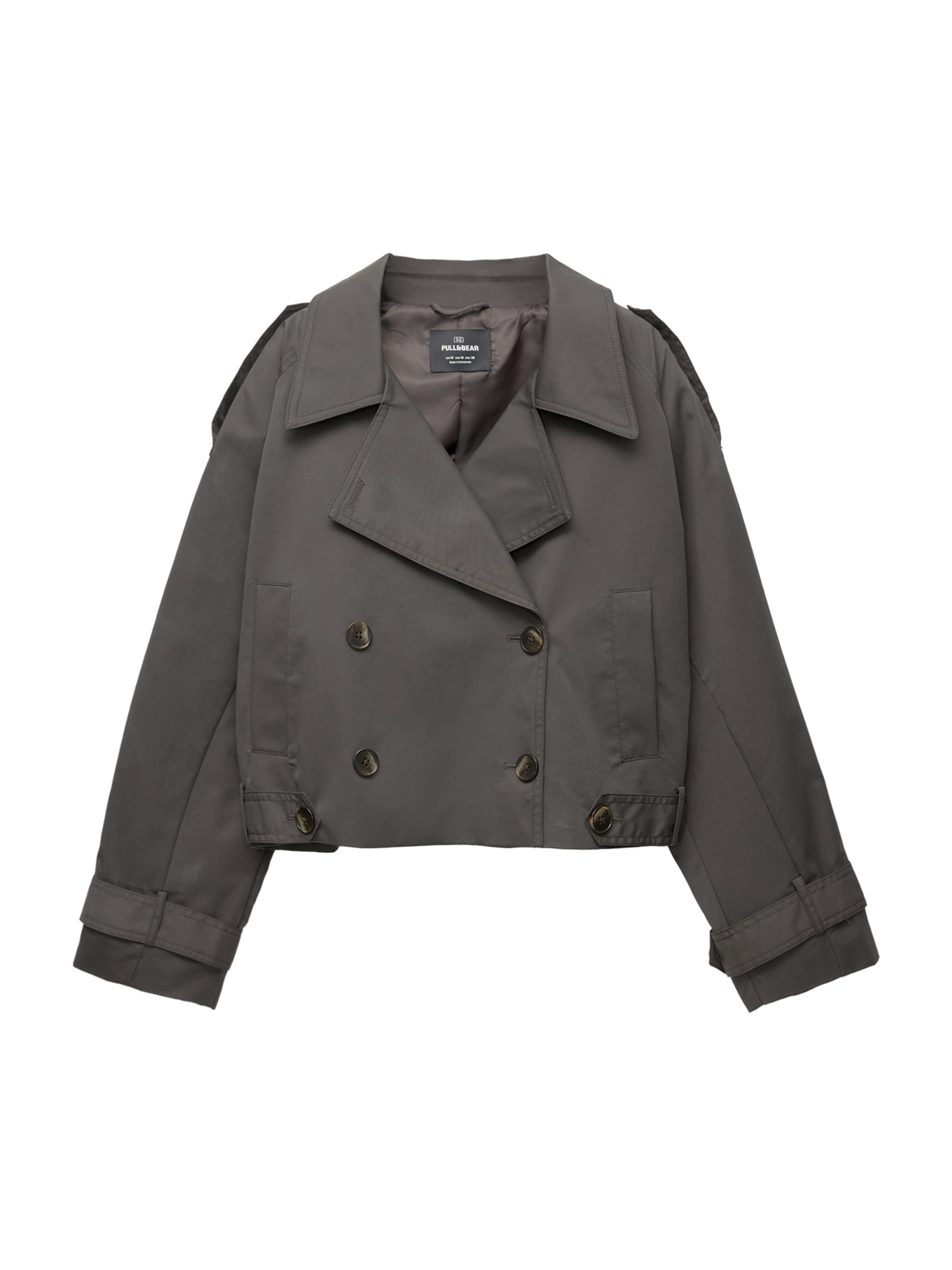 Pull&Bear Jacke in dunkelgrau, Produktansicht