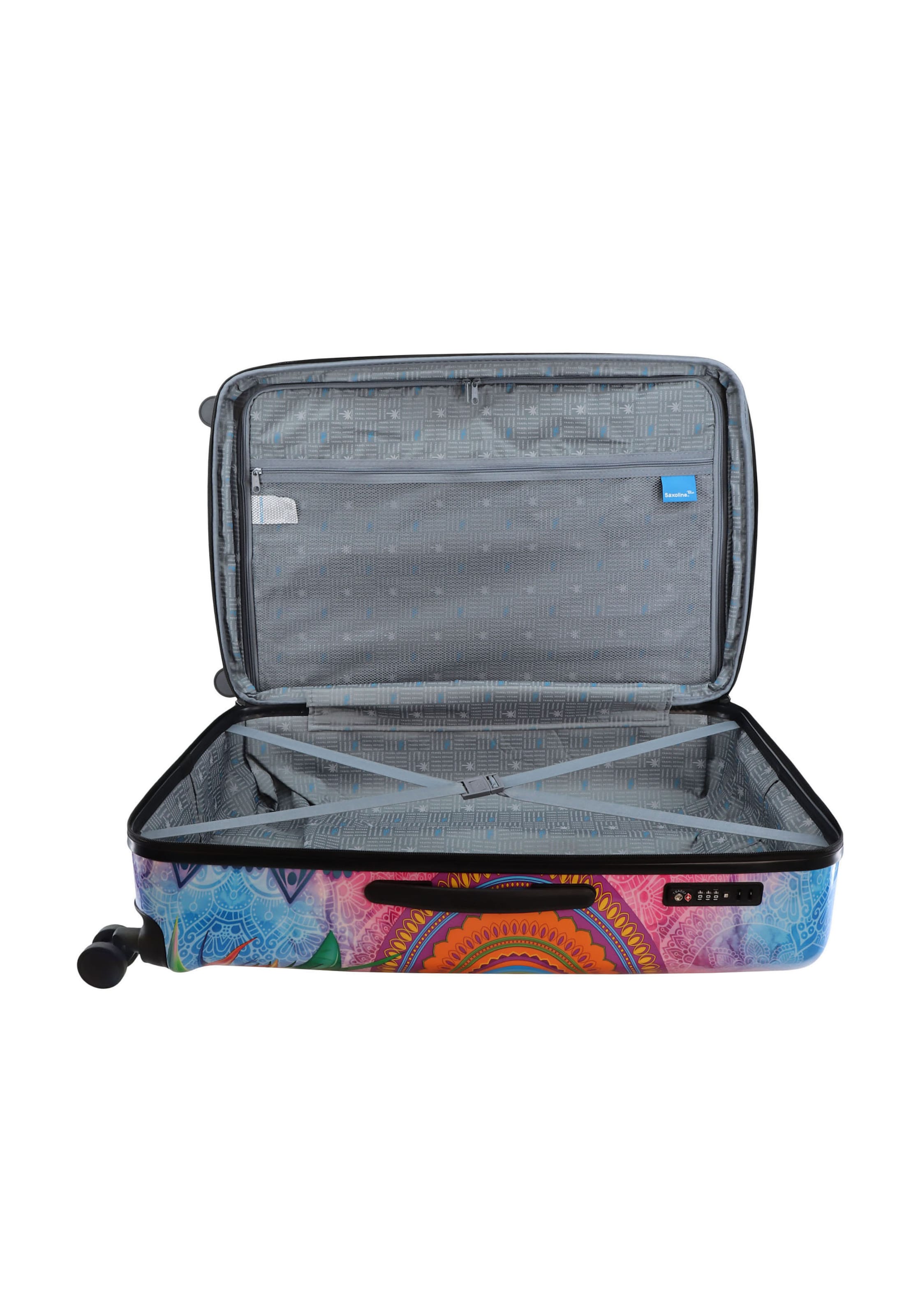 Saxoline Blue Suitcase in Mixed colors