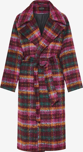 Funky Buddha Välikausitakki värissä smaragdi / oranssi / vaaleanpunainen / merlot, Tuotenäkymä