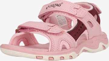 ZigZag Sandals 'Jusin' in Pink: front