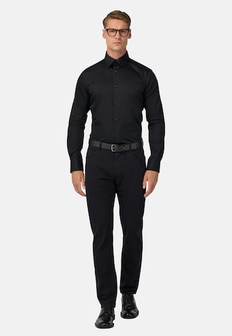 Coupe slim Chemise Boggi Milano en noir
