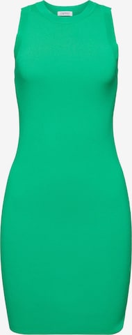 Robes en maille ESPRIT en vert : devant