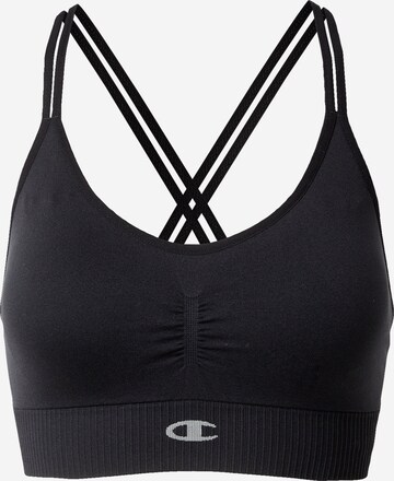 Champion Authentic Athletic Apparel Bralette Sports bra in Black: front