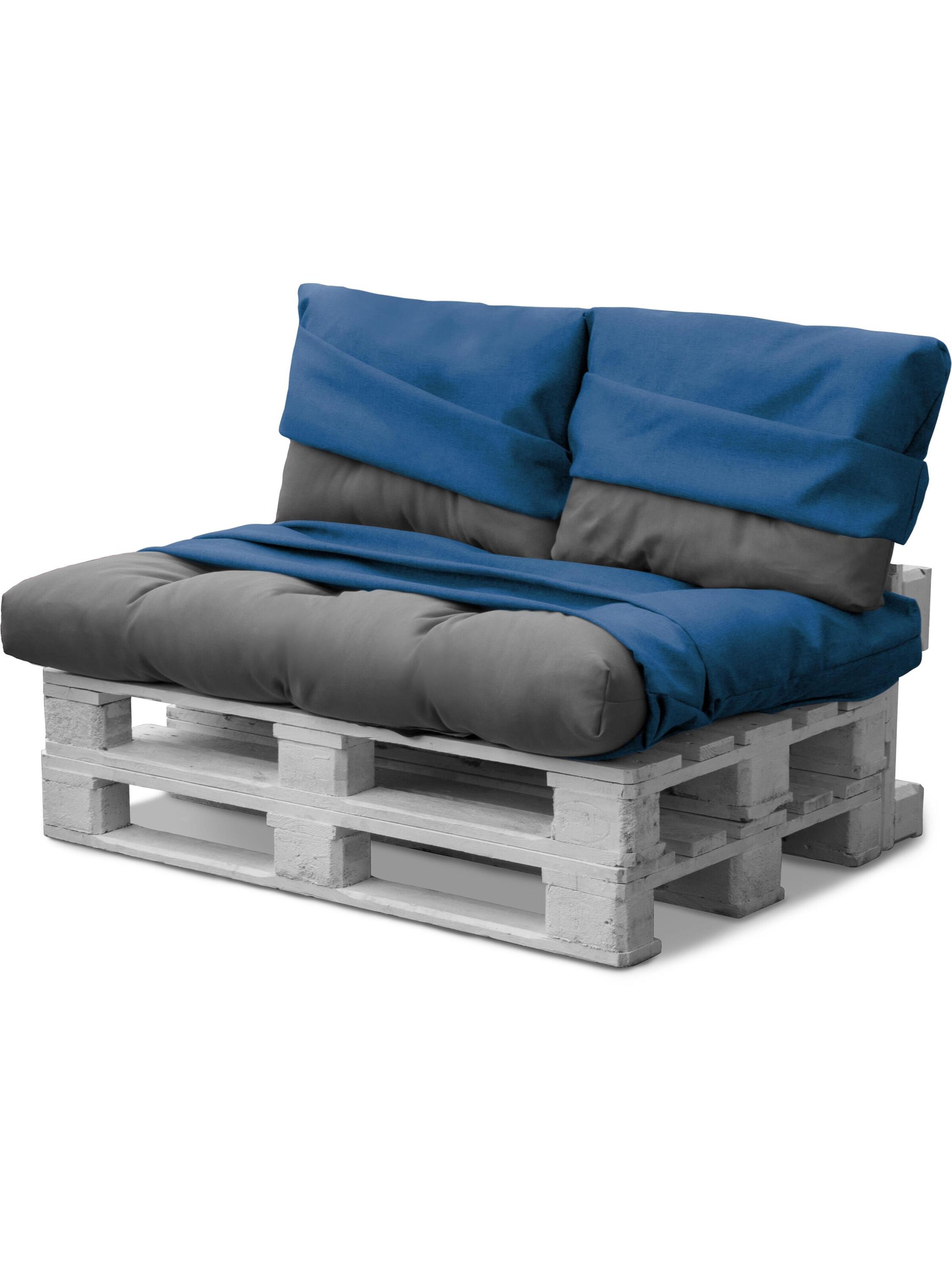 Housses de siège 'Manduria' Aspero en bleu : devant