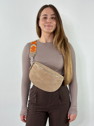 lePelou - Riñonera 'ONDA large' en beige