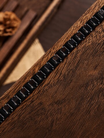 Braccialetto 'TIEFSEE' di Holzwerk in nero