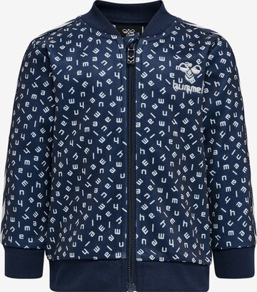 Hummel Sweatvest in Blauw: voorkant