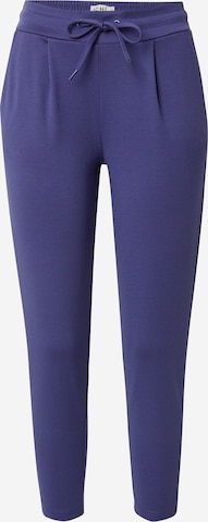 ICHITapered Hlače s naborima 'IHKATE' - plava boja: prednji dio