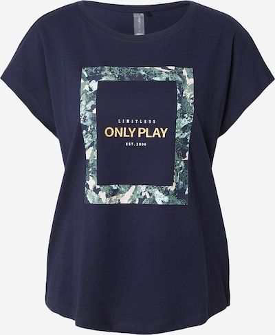 ONLY PLAY Tehnička sportska majica 'ONPAUB-SAVE' u tamno plava / žuta / žad / bijela, Pregled proizvoda