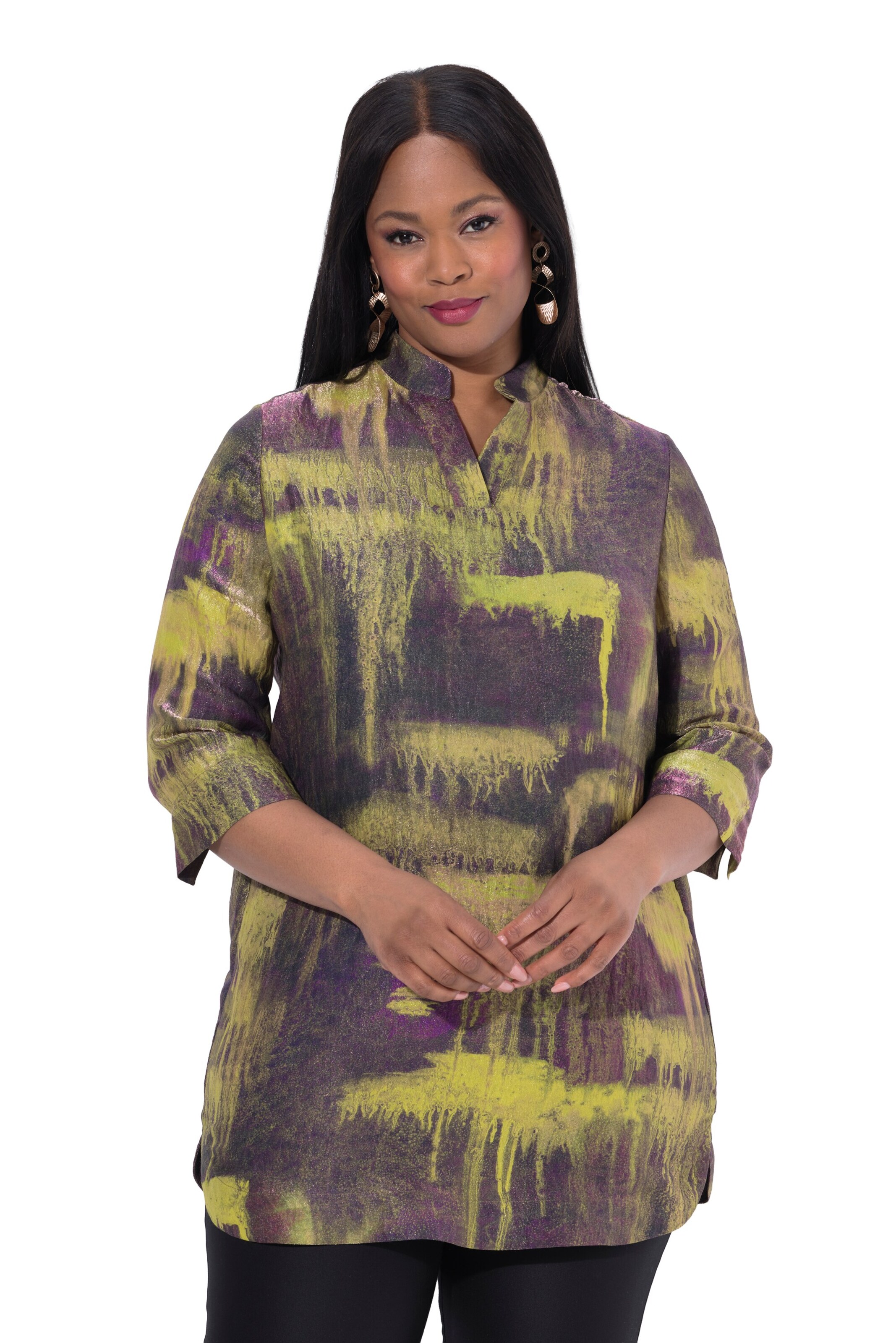 Ulla Popken Tunika in Lila: Vorderseite