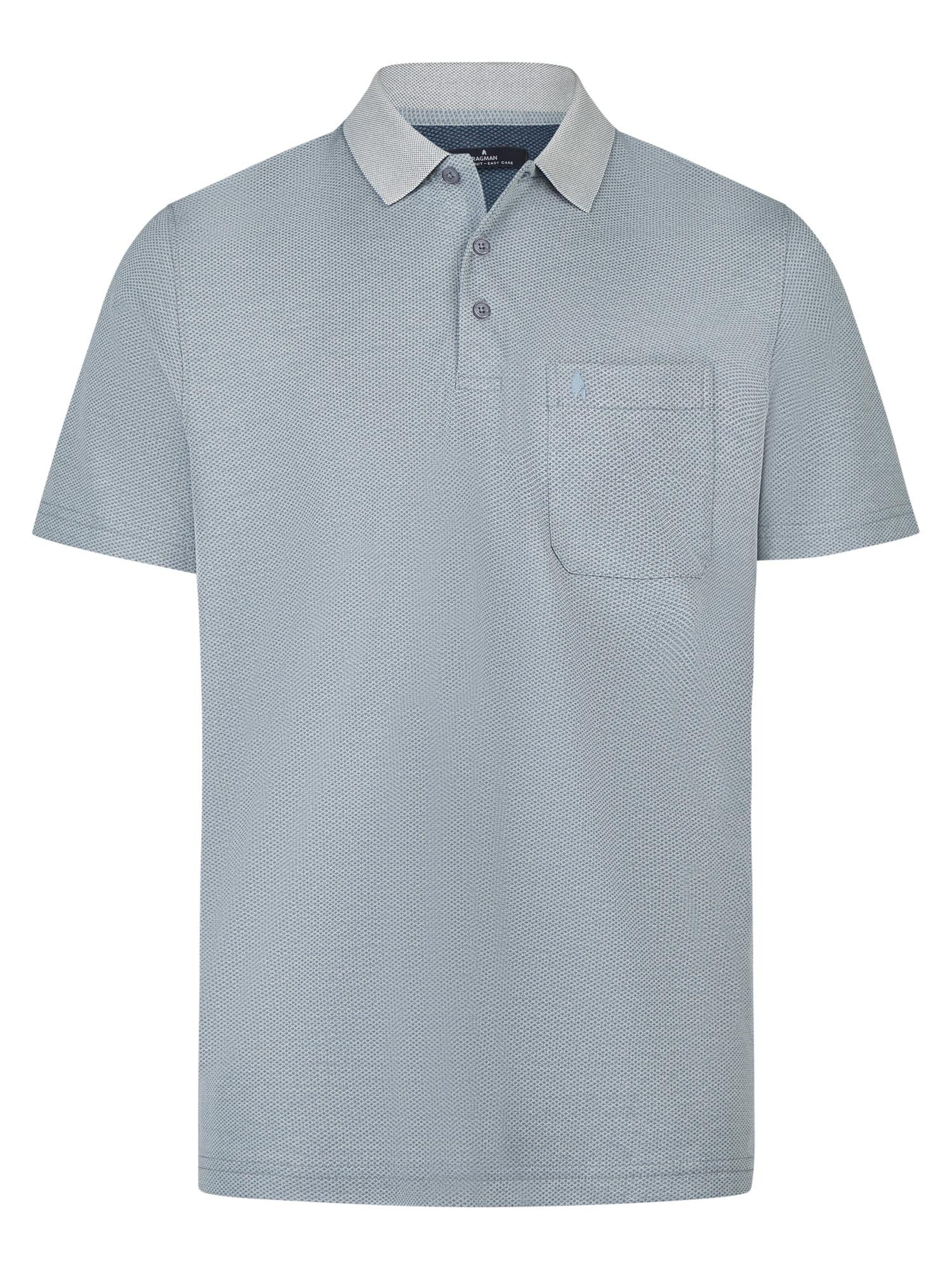 Ragman Shirt 'Basic'‌‌‌‌‌‌‌‌ in Blau: Vorderseite