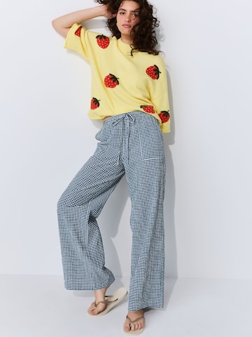 Next Wide Leg Hose in Blau: Vorderseite