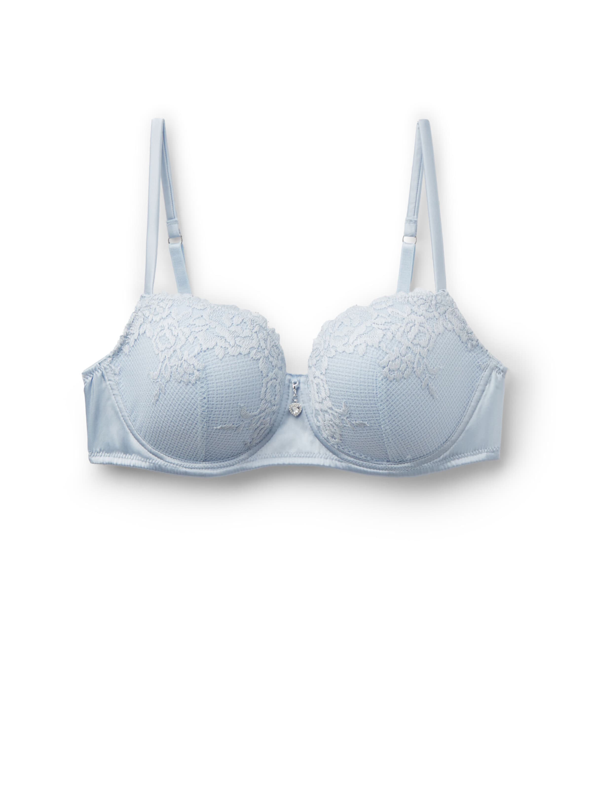 INTIMISSIMI Bra 'Sofia Silky Flowers' in Blue: front