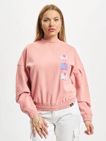 Sweat-shirt Just Rhyse en rose : devant