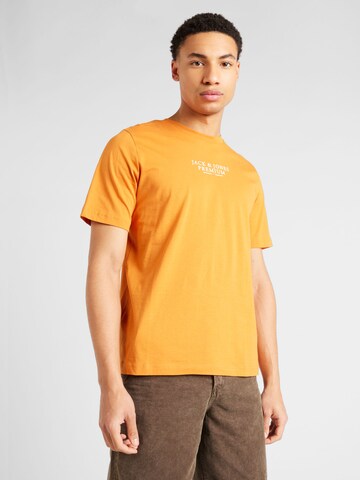 JACK & JONES Тениска 'ARCHIE' в оранжево: отпред