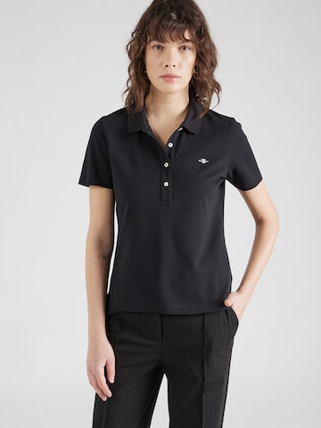 GANT - Camiseta en negro: frente