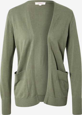 Cardigan s.Oliver en vert : devant