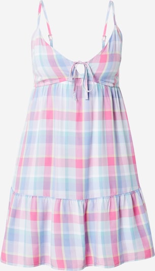 HOLLISTER Ljetna haljina u svijetloplava / lila / svijetloroza / bijela, Pregled proizvoda