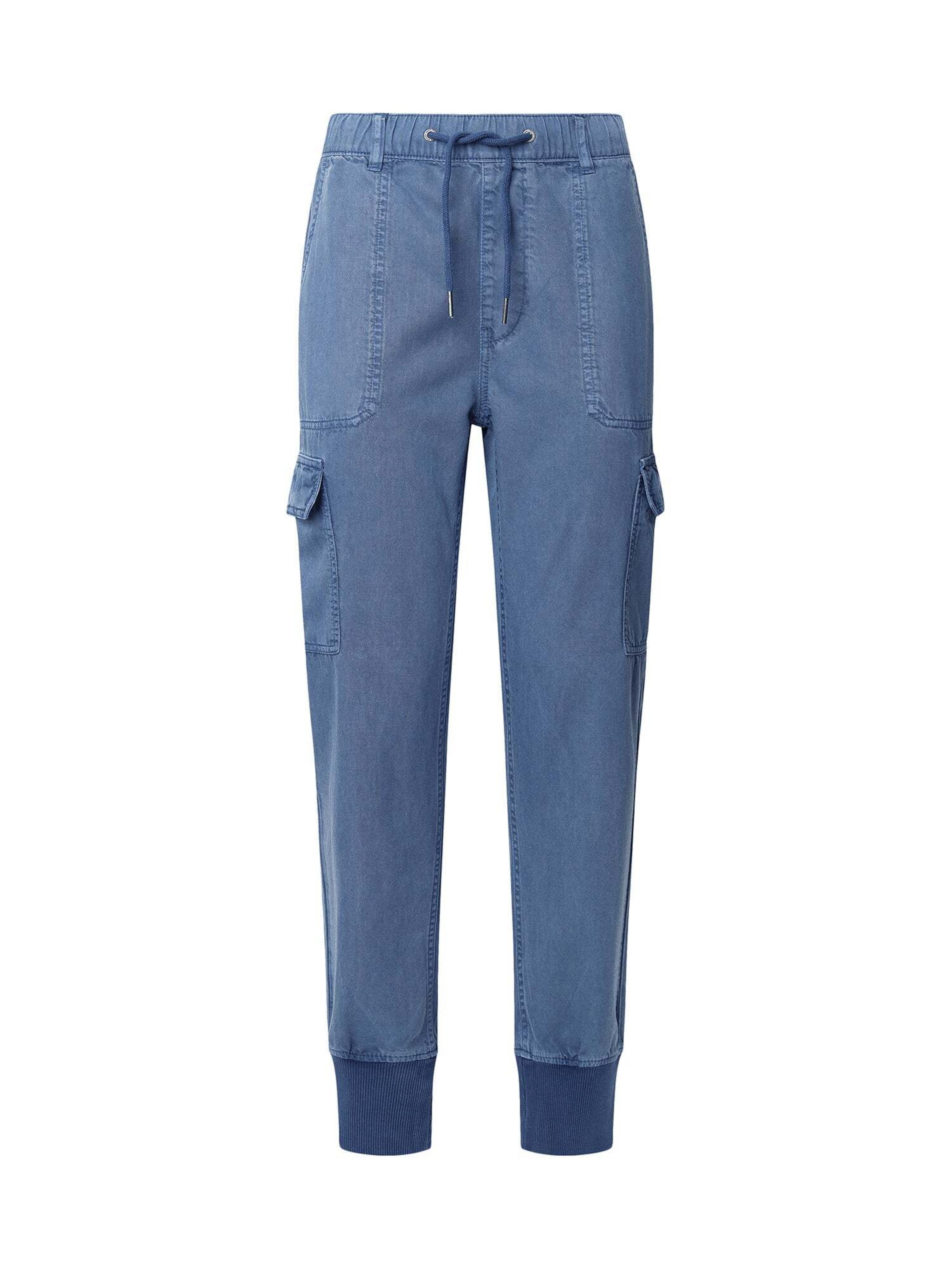 Tapered Pantaloni cargo 'New Crusade' di Pepe Jeans in blu: frontale