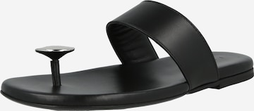 juoda IRO Šlepetės per pirštą 'STUD': priekis