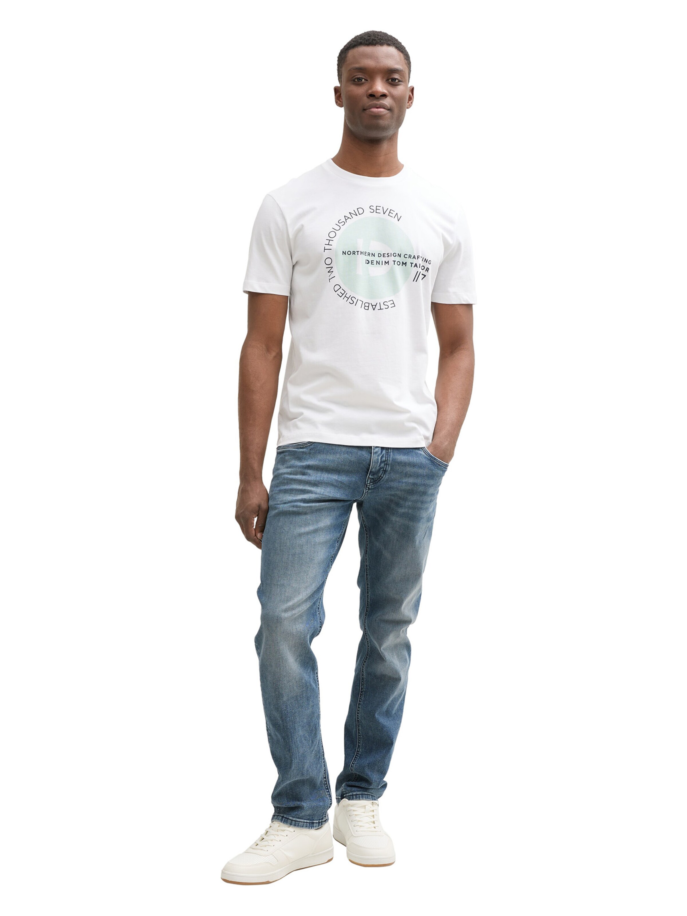 Regular Jean 'Aedan' TOM TAILOR DENIM en bleu