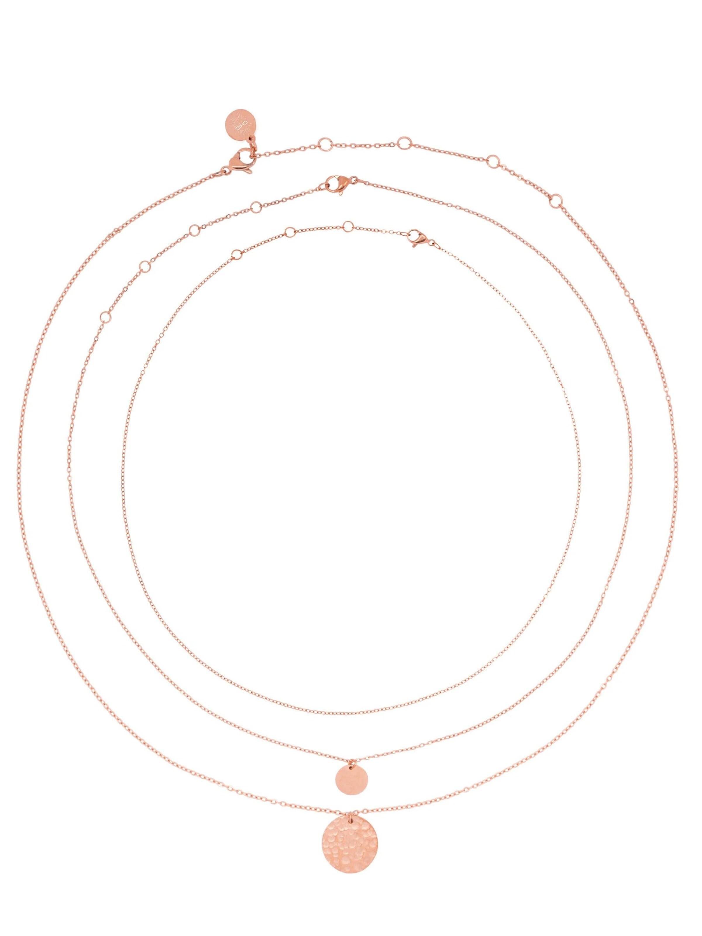 Chaîne 'Necklace Hammered' Chic by Lirette en or