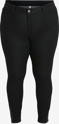 EVOKED Skinny Jeggings in Black: front