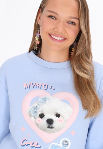 MYMO Sweatshirt 'Pop' in Blue