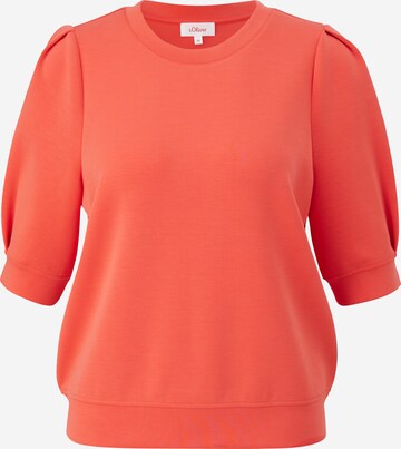 s.Oliver Sweatshirt in Orange: front