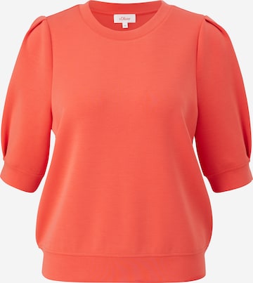 s.Oliver Sweatshirt in Oranje: voorkant